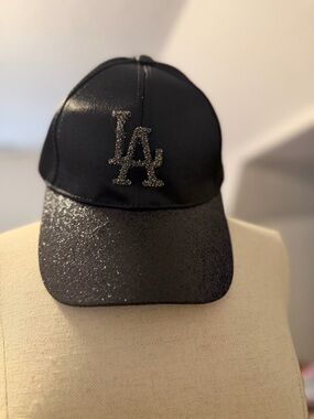LA Glitter Logo Black Baseball Cap